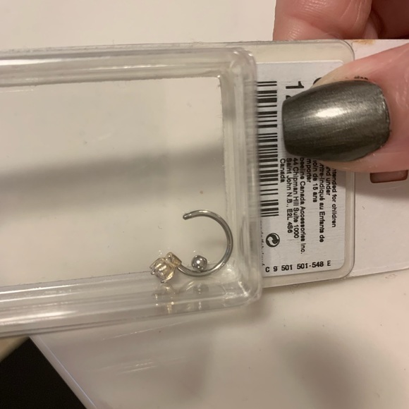 Both together bundle . An earring sterling silver/ sparkly ring - Picture 8 of 8